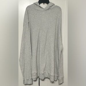 Old Navy Light Gray Waffle Hoodie